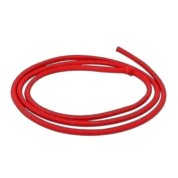 4mm Bredt Elastisk Bånd, Rund Elastisk Snor Høy Kvalitet Red 250m