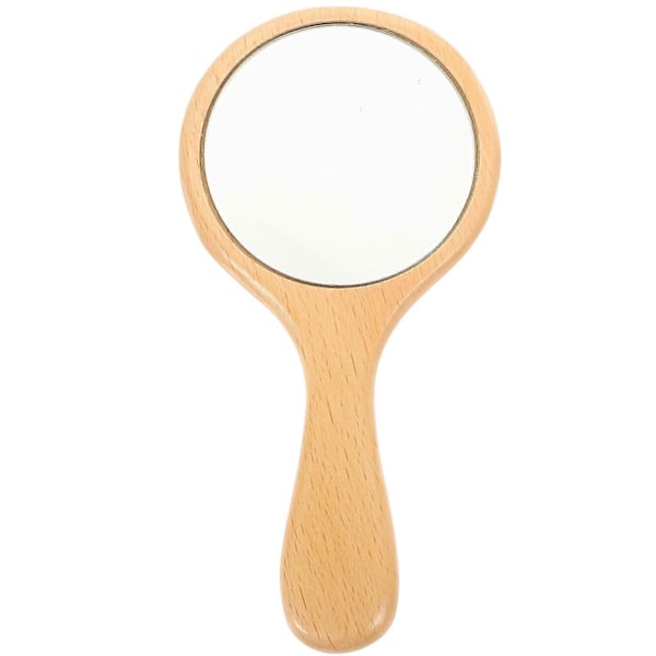 Handspegel Trä Sminkspegel Portabel Handspegel Hem Rese Handspegel