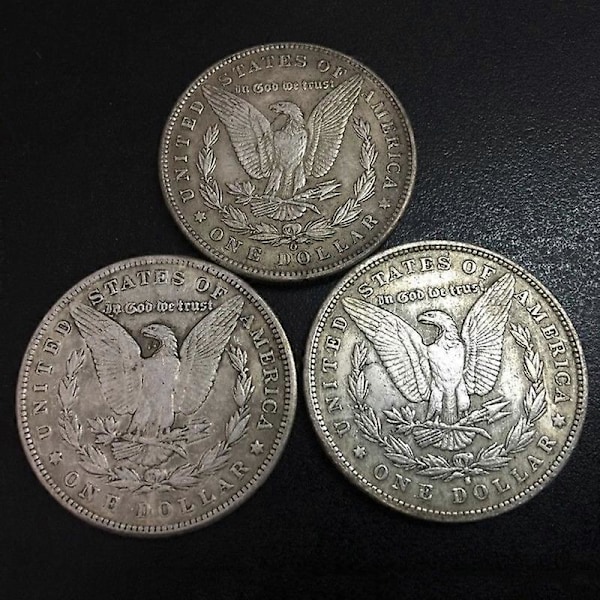 Simulering Falsk Morgan One Dollar Minnemynt Blås Ring Samling Gave