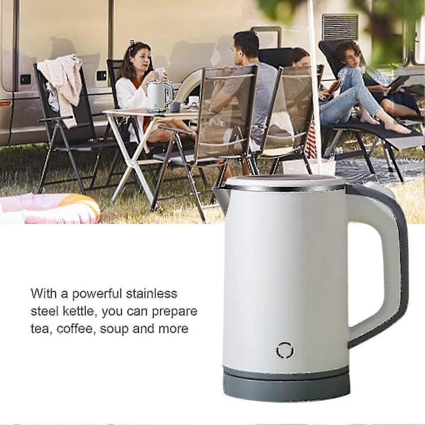 0,8 l elkedel med automatisk slukning og tørkogningsbeskyttelse, BPA-fri, kompatibel med te og kaffe-i-i Black UK Standard