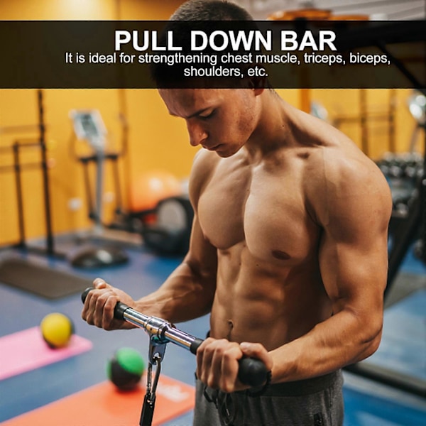1 Set Pull Down Bar Fitness Pulldown Bar Selkälihasten Harjoitteluväline Pulldown Tanko
