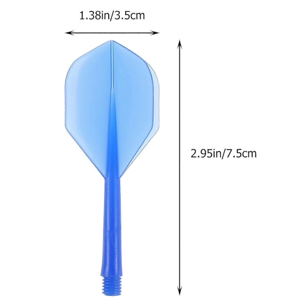 20 st Dart Flights Professionella Dart Tails Slitstarka Dart Flights Gängade Dart Tails