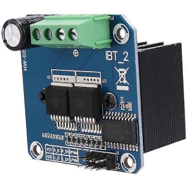 Bts7960 43a H-bro Høymotordrivermodul/ Diy Smart Bil Strømdiagnostisk Modul