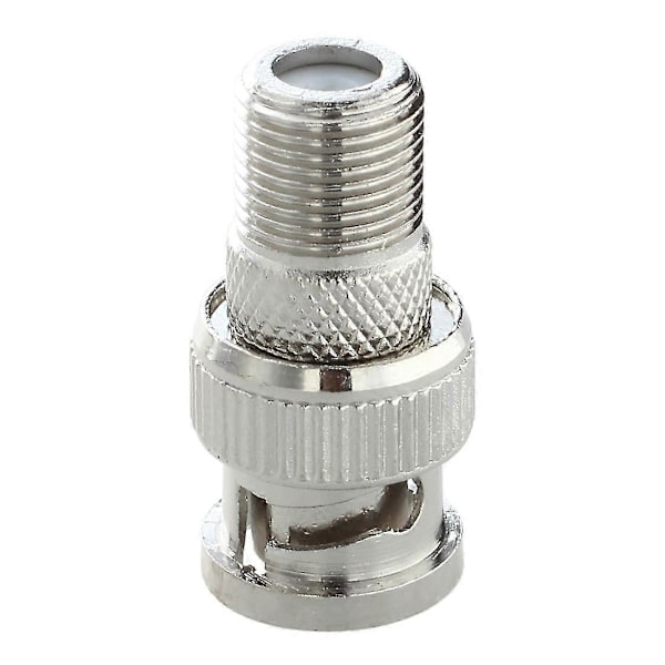 10 stk. Bnc Hanstik Til F Hun Jack Adapter Coax Konnektor Kobling Cctv Kamera