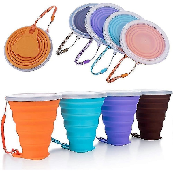 Portabel Kaffemugg. Lättvikts Resemugg. FDA och BPA-fri Portabelt Kaffe