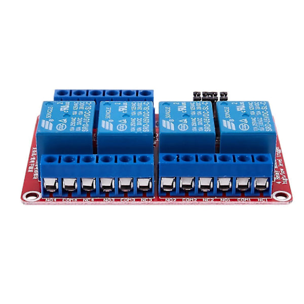 5v Høy / Lav Med -isolator 4 Kanals Relémodul