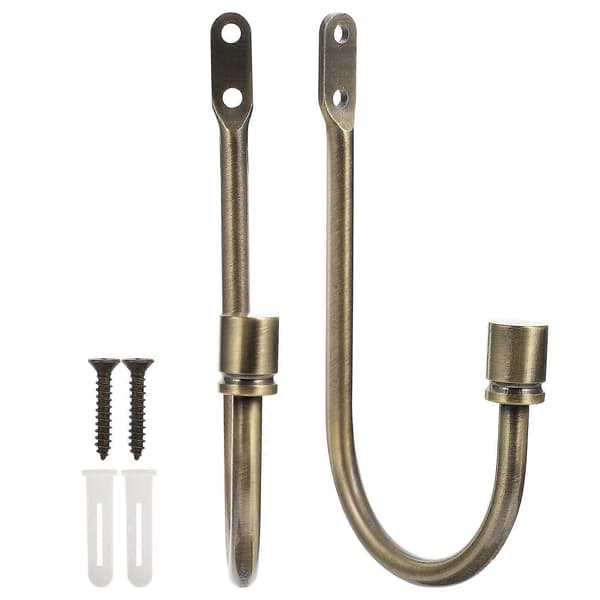 1 Par Gardin Hold Backs U-formede Gardinkroge Vægmonterede Draperi Tiebacks