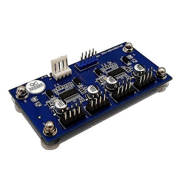 Magnetisk 9-Pin 1 In 4 Ut USB 2.0 Hub Adapter Expansionskort med SATA-kabel