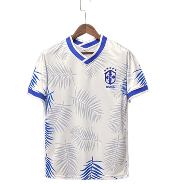 2022 Brasilien vit specialutgåva anpassad jersey träningsdräkt kortärmad jersey T-shirt Rooney NO.10 M