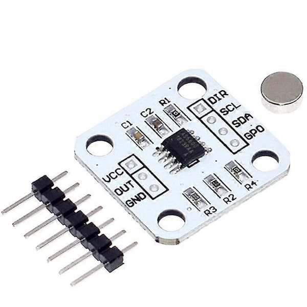 3 stk. AS5600 Encoder 12 Bit Presisjons Magnetisk Induksjonsvinkel Målesensor Modul Elektronisk Co