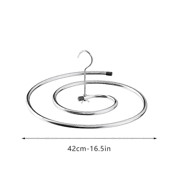 Torkställning Spiral för Täcken och Kläder - Stor Rund Hängare för Torkning av Sängkläder och Överkast