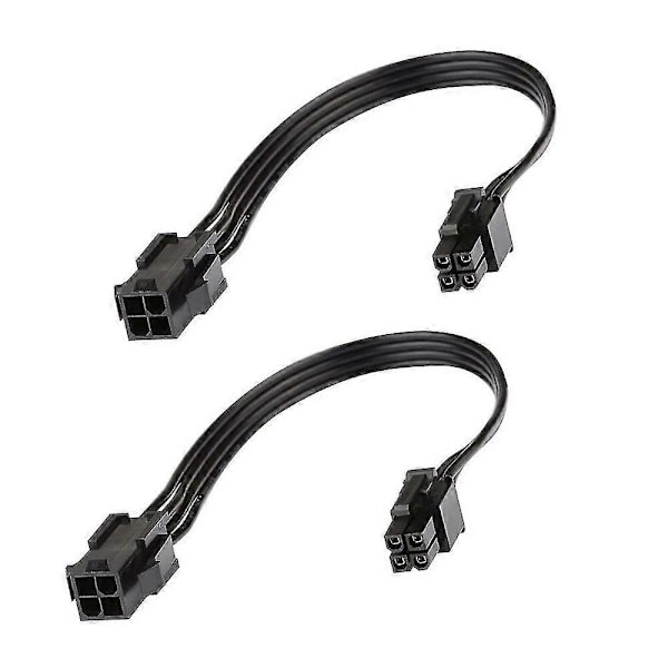 (2-pack) Mboard Atx Cpu 4 Pin Till Fe Förlängningskabel För Psu 8-tum (20cm)