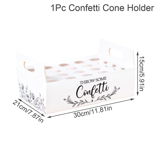 Bryllup Kraft Papir Bakke Konfetti Kegle Stand Boks Bakke Til Bryllupsdekoration Blomster Konfetti Kegler Rustik Bryllup Papirholder confetti box21