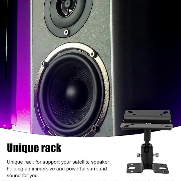 1 Set Kaiuttimen Seinäteline Kaiuttimen Teline Audio Kaiuttimen Pidike Kaiuttimen Seinäkiinnike Kotiin