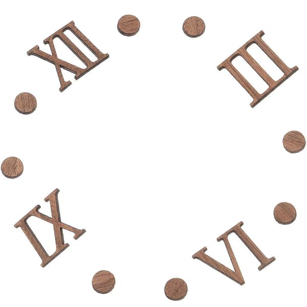 1 Set Väggklocka DIY Romerska Siffror Klocka Siffror Kit Ersättning Klocka Siffror Klocknummer