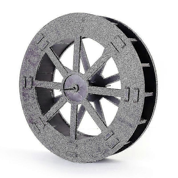 DIY Hage Plast Vannhjul 17cm 22cm 27cm 31cm 40cm Kina Fengshui Hjul Med Aksel Fjellhage Rennende Vann Drift Landskap 31cm wheel 1PC