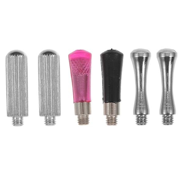 6st Sax Fingerstöd Djursalong Sax Svansar Naglar Saxdelar (Silver)