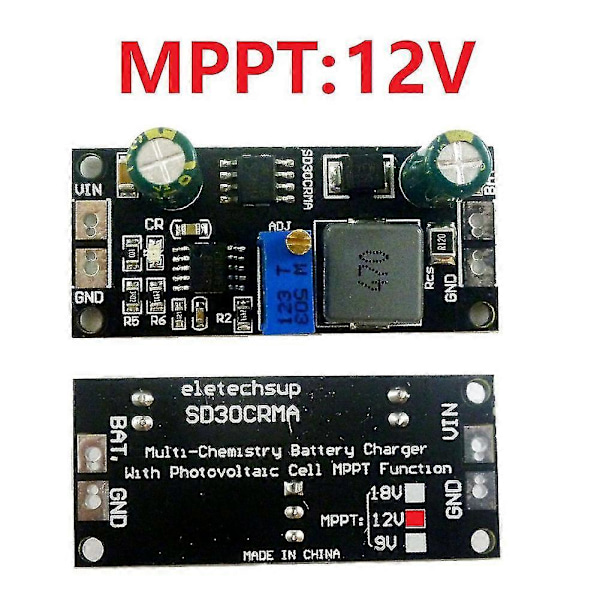 Mppt Solar Controller 1a 3.2v 3.7v 3.8v 7.4v 11.1v 14.8v Lithium Ion Lifepo4 Titanat Batterioplader