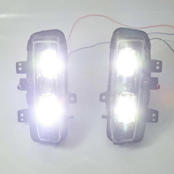 1 Sett Bil Front Tåkelys Lampe Led Hovedlys Tåkelys For Evoque 2011-2016