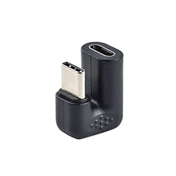 2kpl 180 Asteen Kulmassa Oleva USB 3.1 Type C Uros-Naaras USB-C Muunninadapteri Älypuhelimelle
