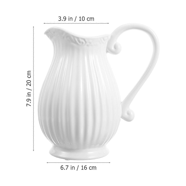 1 st Keramisk Kannvas Porslinsblomkruka Torkad Blomvas Hemrumsinredning