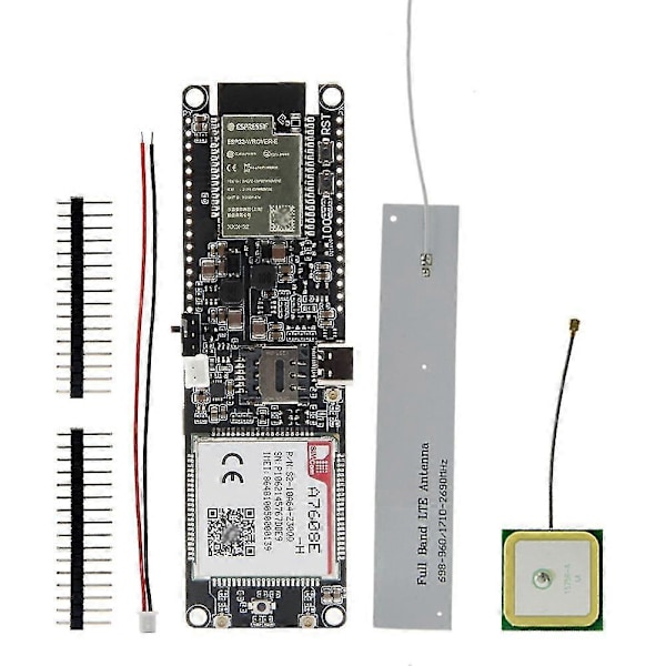 T-a7608e-h Esp32 Sim Lte Nettverk Gps Antenne Esp32-wrover-e Trådløs Modul Wifi Bluetooth Utvikling