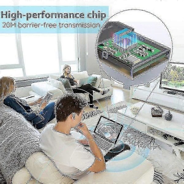 Kompatibel med USB Bluetooth 5.0 Adapter for PC Win10/8.1/8/7/Bluetooth Dongle