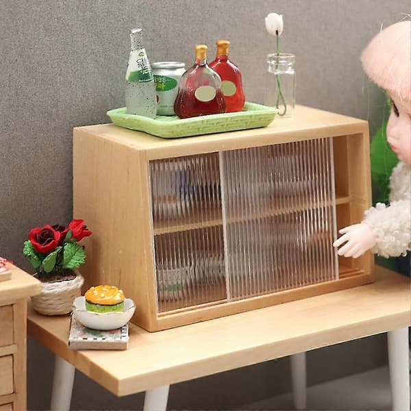 1/12 Display Kake Skap Mini Kit Brett For Bjd Dukke Møbler Tilbehør
