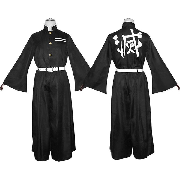 Anime Demon Slayers Kimetsu No Yaiba Tokitou Muichirou Cosplay Kostymer Kisatsutai Uniform Peruk Halloween Kostym Vuxna Barn costume 120