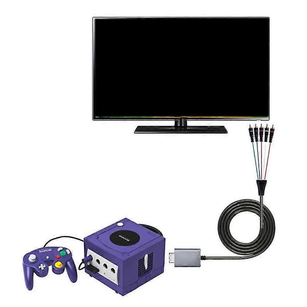 Bitfunx Komponentvideo 5rca Ypbpr-kabel för Ngc Digital Av-utgång Högkvalitativ Bild
