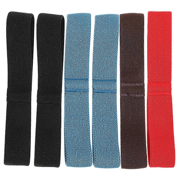 6 stk. Bento Box Stropper Madkasse Elastiske Stropper Nylon Bento Box Bånd Elastiske Madkassestropper