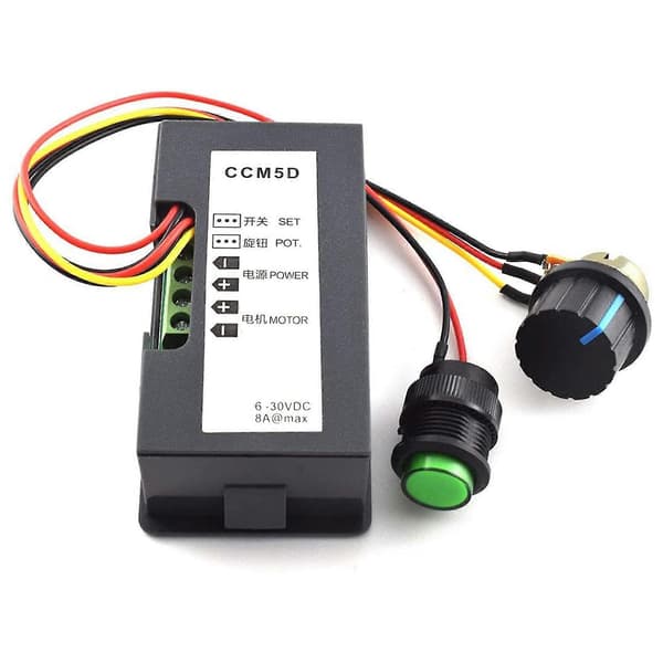6v-30v 8a DC Motor Hastighetskontroller 6v 12v 24v PWM Trinnløs Hastighetskontroll Bryter Justerbar Driver