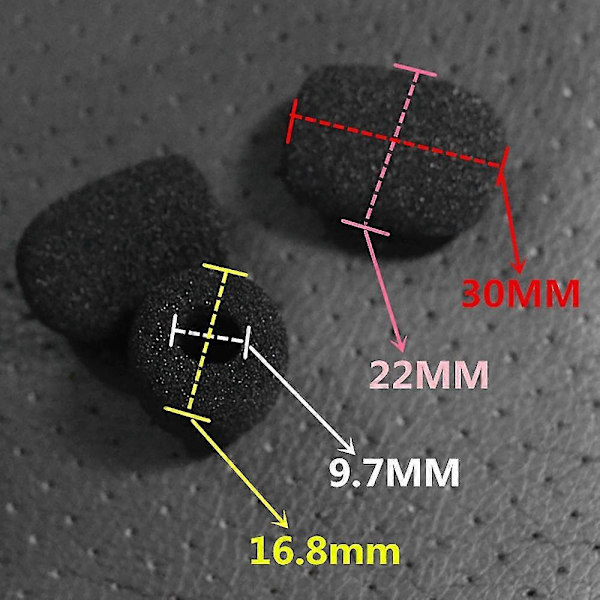 24-pakning Mini Skum Creen Revers Et Mikrofon Spon Mini Skumdeksel For L