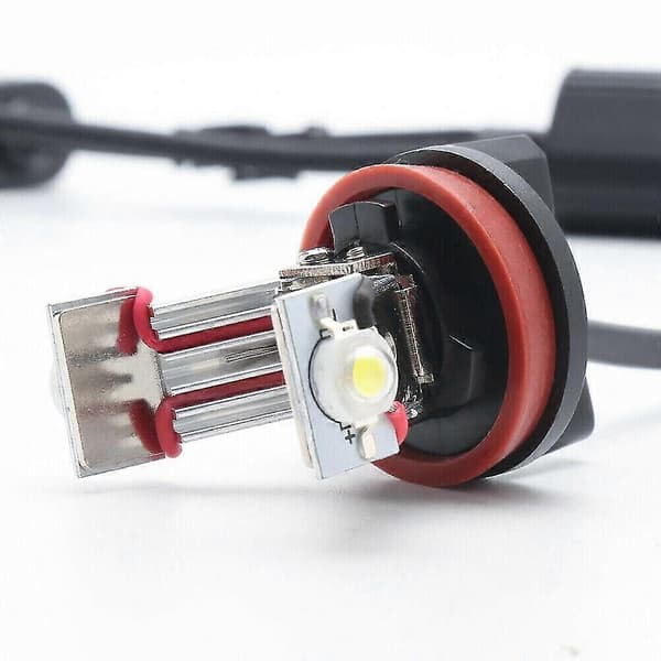 1 sett Bil Halo Angel Eyes LED Lys H8 6w Hvite Pærer For E90 E92 E93 E89 E60 E70