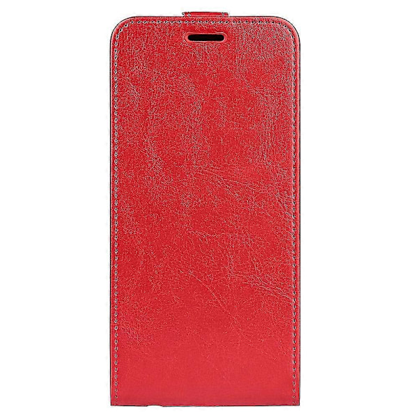 För Nokia C110 Kortfack Telefonfodral Crazy Texture Vertikalt Flip Läderfodral Red Style C Nokia C110