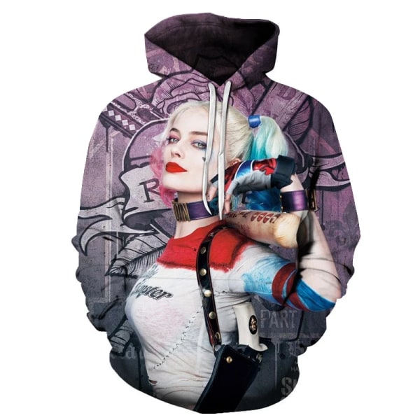 3D-tryckt mode för män och kvinnor, långärmad ytterkläder, streetwear, O-ringad tryckt hoodie style 1 4XL