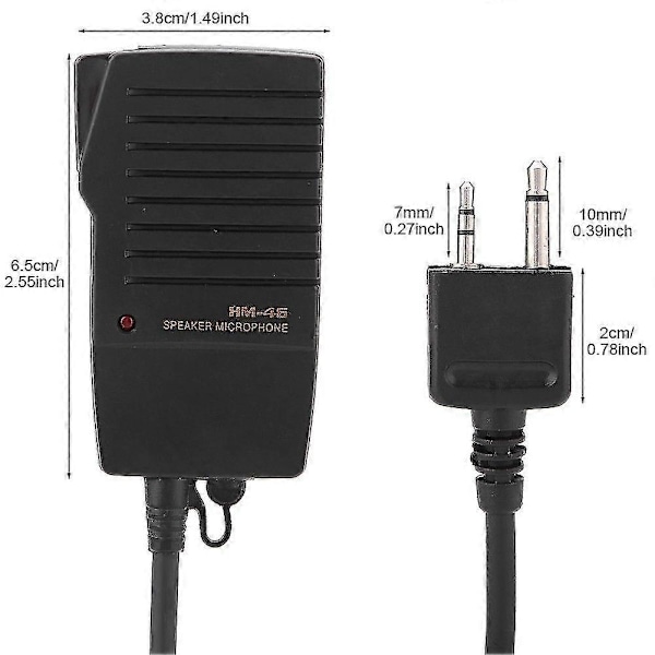 Håndholdt højttalermikrofon til Icom Ic-v8 V85 V82 Ic- T8a 2at W32a E90 radio