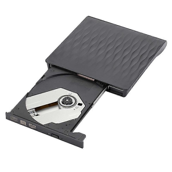Ekstern USB 3.0 DVD RW CD Writer Slim Carbon Grain Drev Brænder Læser Afspiller Til PC Laptop Optica
