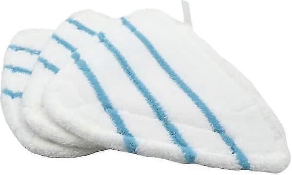 Mikrofiber Dampmoppebetræk Tilbehør Universal Vaskbare Trekantklude Til Varm Spray Damprenser, Hvide Mikrofiber Dampmoppepuder Maskinvaskbare