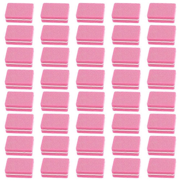 100 st Nagel Svamp Filar Manikyr Filar Mini EVA Nagel Buffer Block för Salong