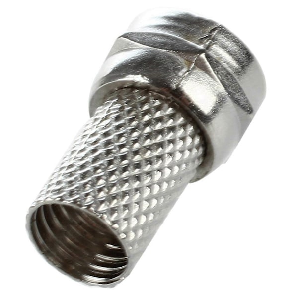 45 stk. Rg6 F-type Twist-on Coax Koaksialkabel Rf Stik Han Til Cctv Kamera
