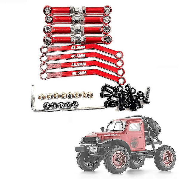 Fcx24 Metallirungon Linkit Korkea Maavara Vetotanko Ohjaustanko Sarja 1/24 Rc Crawler Auton Päivitysosat