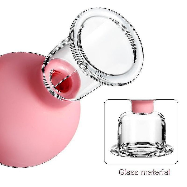 Tflycq Massage Kroppskoppar Gummi Vakuum Koppning Glas Ansikte Hudlyft Kropp Ansiktskoppar Anti Celluliter Kinesiska