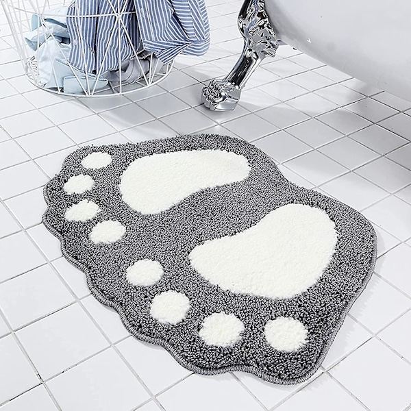 Tflycq Badrumsmattor Vattenabsorberande Halkfri Matta Används I Badrum, Dusch, Rum, Etc. Mjuk Mikrofiber Badrumsmatta Maskintvättbar Badrumsmatta Stora Fötter