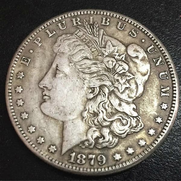 Simulering Falsk Morgan One Dollar Minnesmynt Blåsring Samlargåva
