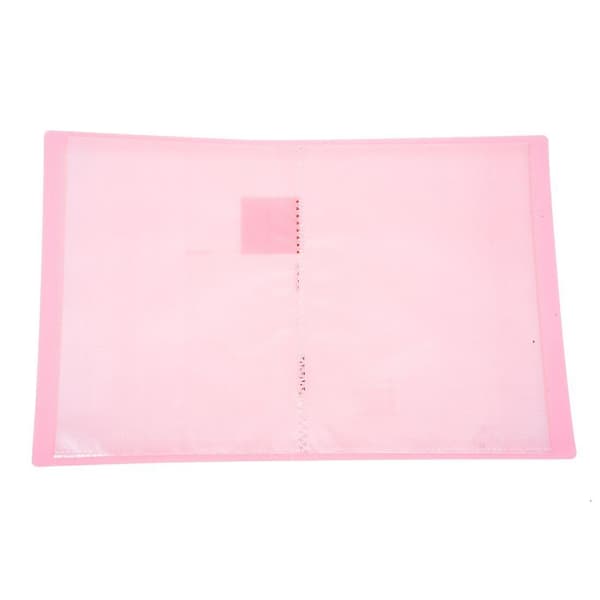 Plastmapp för A5-papper med 20 fickor, Rosa