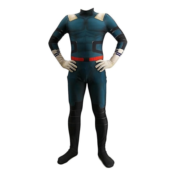 Anime Cosplay Kostymer Midoriya Izuku Jumpsuit Full Set Battle Uniform Halloween Fancy Dress Kostym Outfit för Unisex Adult 3XL 190 200