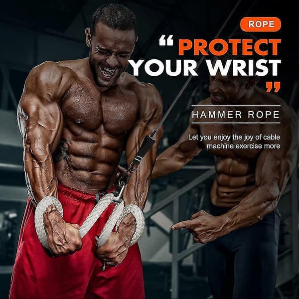 Triceps Reb, pressekabelmaskine tilbehørssæt, Lat Pulldown tilbehør, kabelmaskine tilbehør F