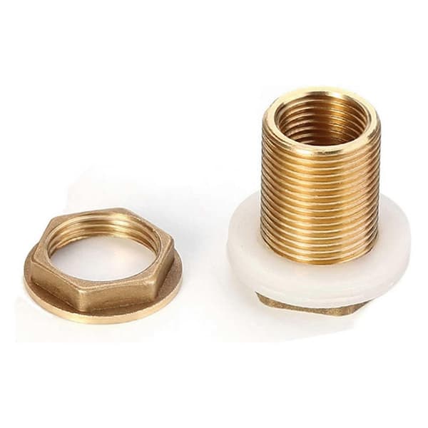 Solid messing skottkobling, 3 sett 1/2in hunn 3/4in hann solid messing vanntankkobling med gjenger
