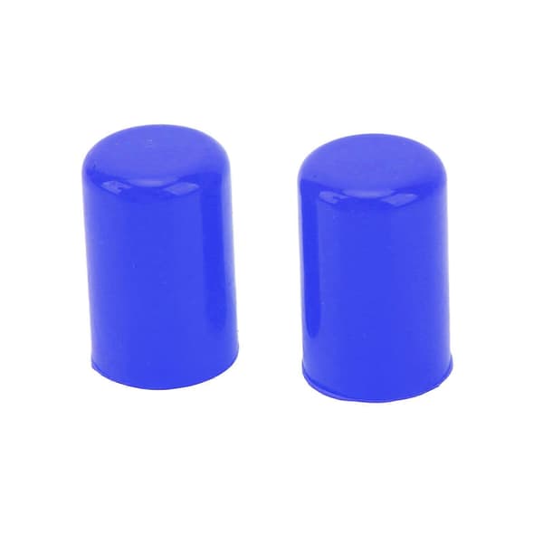 10 st Silikon Blindlock Universal Insug Vakuumslang Rörände Plug Innerdiameter 14mm Blå